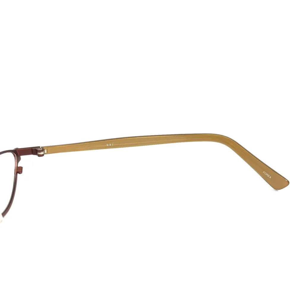ogi Petite Eyeglasses Frames 9018 COL. 61 Brown Gold Cat Eye Full Rim 50-19-135